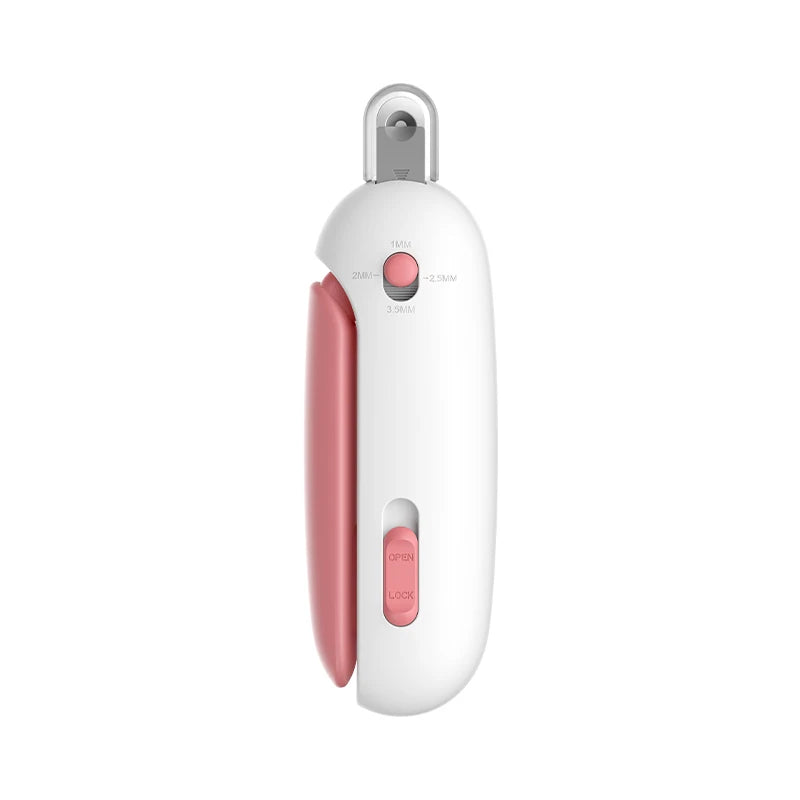 TrimGuard Nail Clippers self-cleaning button detail