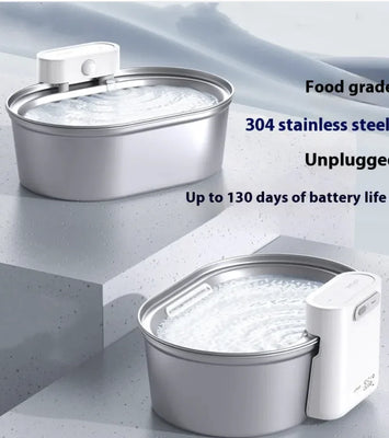 Uha Stainless Steel Automatic Pet Water Dispenser