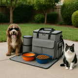 Pet Travel Organizer Backpack adjustable straps detail