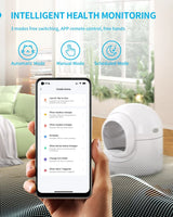 85L Self-Cleaning Litter Box app control interface
