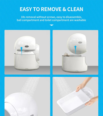 85L Self Cleaning Litter Box,Automatic Litter Box with App Control,Odor Removal,White