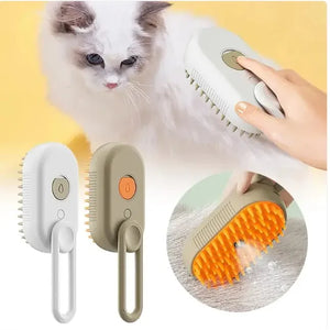Feline Steam Groomer – Gentle Steam Brush for Deep Fur Cleaning & Comfort - FurVenity