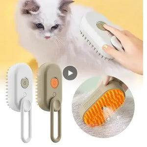 Feline Steam Groomer – Gentle Steam Brush for Deep Fur Cleaning & Comfort - FurVenity