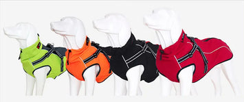 All-Weather Reflective Dog Jacket with Built-In Harness