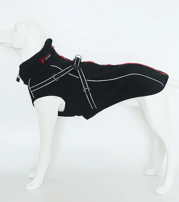 All-Weather Reflective Dog Jacket with Built-In Harness