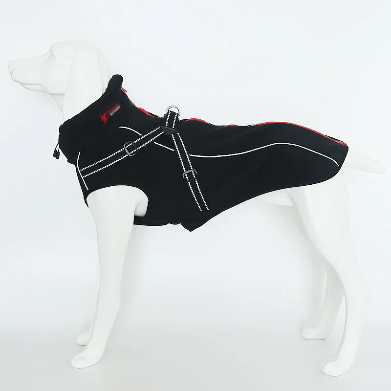 All-Weather Reflective Dog Jacket with Built-In Harness