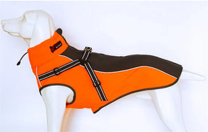 All-Weather Reflective Dog Jacket with Built-In Harness