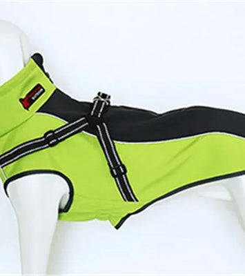 All-Weather Reflective Dog Jacket with Built-In Harness