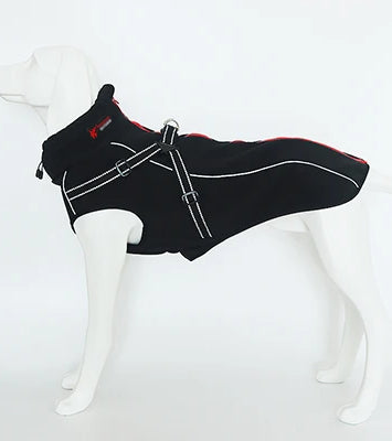 All-Weather Reflective Dog Jacket with Built-In Harness