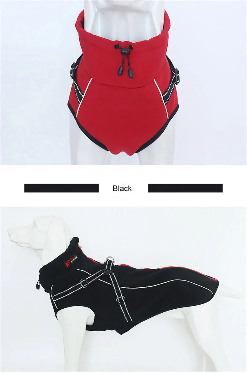 All-Weather Reflective Dog Jacket with Built-In Harness