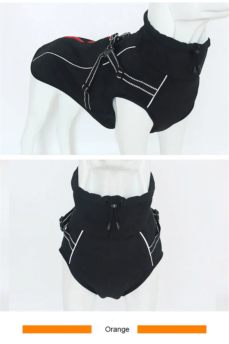 All-Weather Reflective Dog Jacket with Built-In Harness