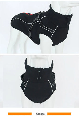All-Weather Reflective Dog Jacket with Built-In Harness