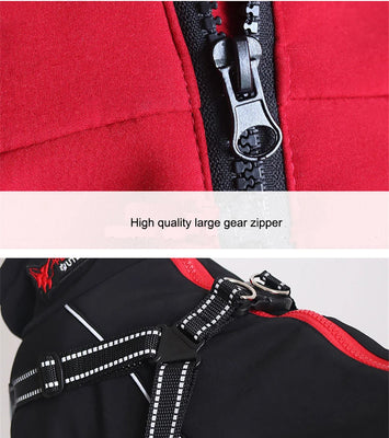 All-Weather Reflective Dog Jacket with Built-In Harness