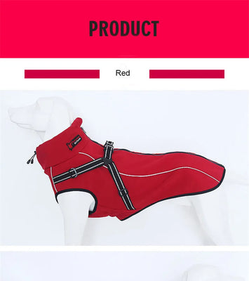 All-Weather Reflective Dog Jacket with Built-In Harness