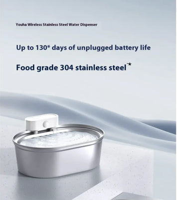 Uha Stainless Steel Automatic Pet Water Dispenser