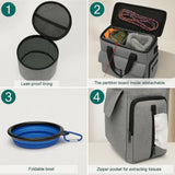 Pet Travel Organizer Backpack worn on the back