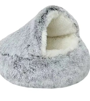 🐾 Semi-Closed Pet Bed – Cozy Year-Round Comfort