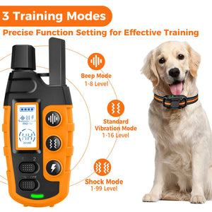 ProRange™ 3300Ft Waterproof Remote Dog Training Collar - FurVenity