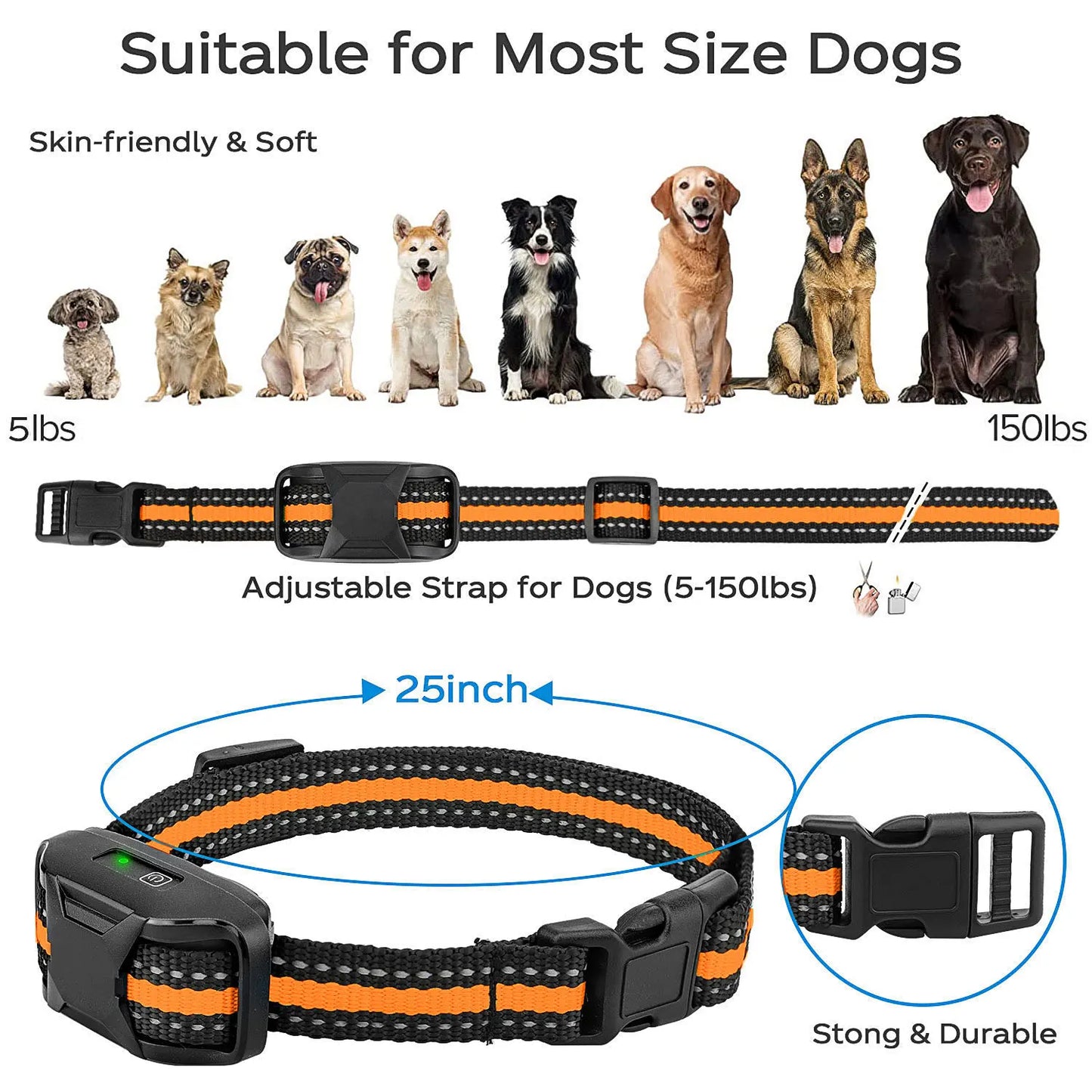 ProRange™ 3300Ft Waterproof Remote Dog Training Collar