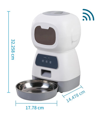 SmartSwirl™ Wi‑Fi Enabled Auto Pet Feeder (3.5L Capacity)
