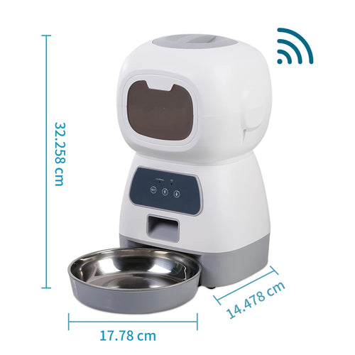 SmartSwirl Auto Pet Feeder dispensing food