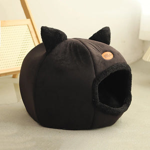 SnuggleNest™ Winter Cave Bed for Cats & Small Dogs - FurVenity