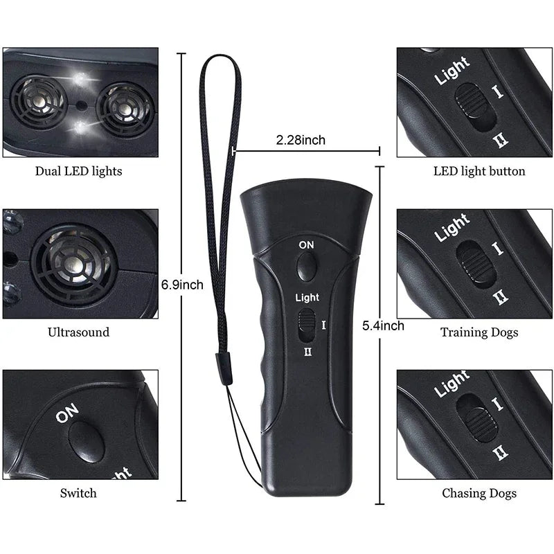 BarkGuard™ Ultrasonic Dog Training Device – Anti-Barking & Behavior Correction