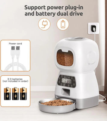 SmartSwirl™ Wi‑Fi Enabled Auto Pet Feeder (3.5L Capacity)