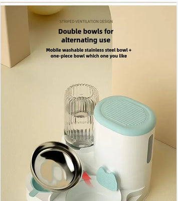 PawServe™ 2-in-1 Automatic Pet Feeder & Water Dispenser – For Cats & Dogs