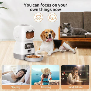 SmartSwirl™ Wi‑Fi Enabled Auto Pet Feeder (3.5L Capacity) - FurVenity