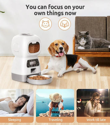 SmartSwirl™ Wi‑Fi Enabled Auto Pet Feeder (3.5L Capacity)