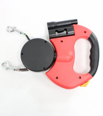 2-in-1 Retractable Dog Harness for Dual Dogs – Tangle-Free Walking Solution