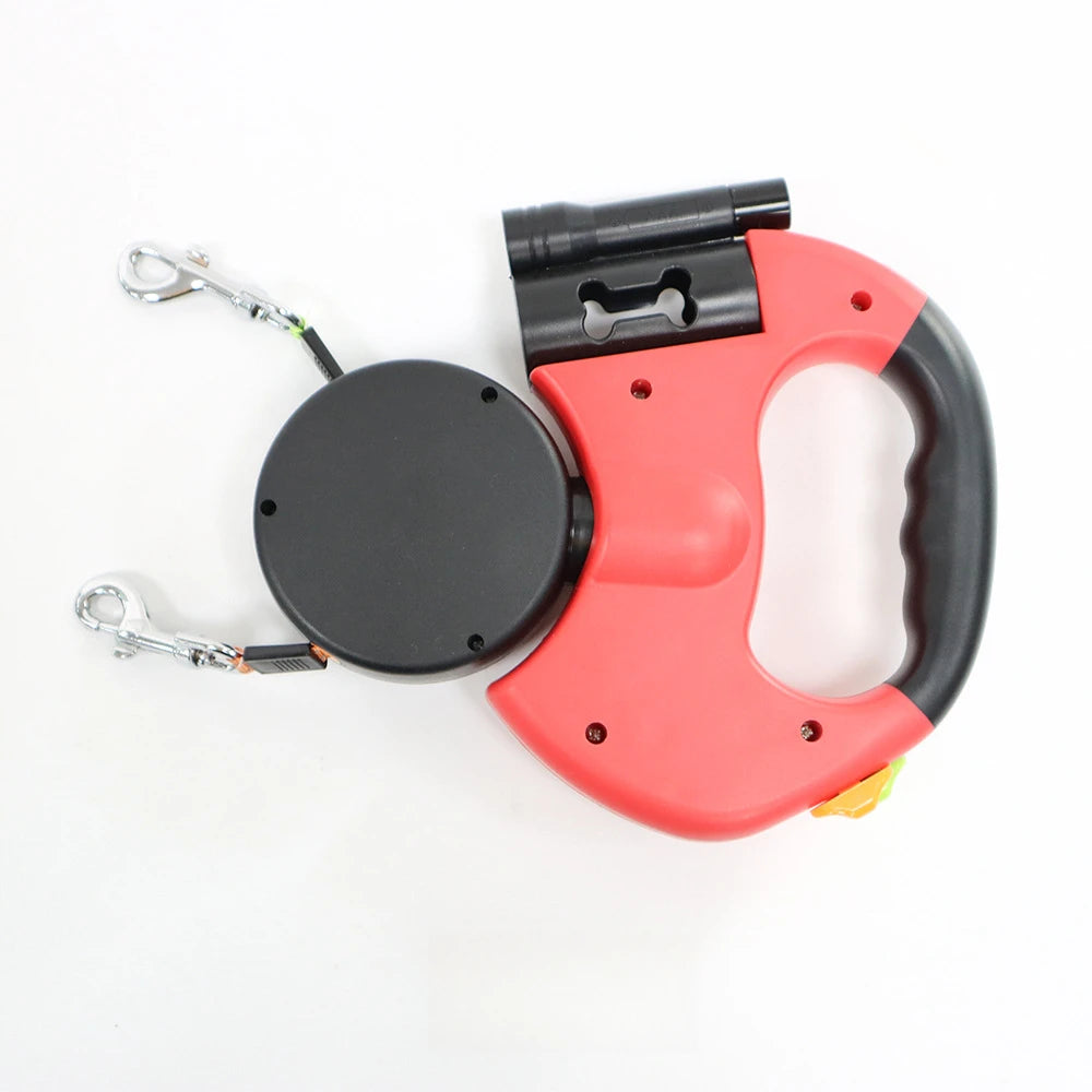 2-in-1 Retractable Dog Harness for Dual Dogs – Tangle-Free Walking Solution