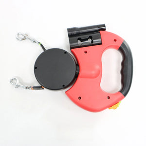 2-in-1 Retractable Dog Harness for Dual Dogs – Tangle-Free Walking Solution