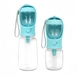 Portable Pet Water & Food Bottle size comparison