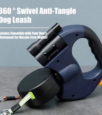 2-in-1 Retractable Dog Harness for Dual Dogs – Tangle-Free Walking Solution