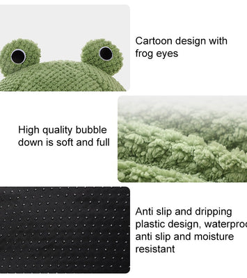 Froggo Cuddle Cave™ – Plush Frog Pet Bed for Cats & Small Dogs