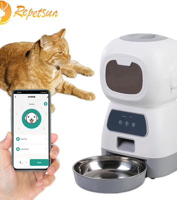 SmartSwirl™ Wi‑Fi Enabled Auto Pet Feeder (3.5L Capacity)