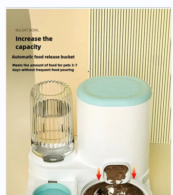 PawServe™ 2-in-1 Automatic Pet Feeder & Water Dispenser – For Cats & Dogs