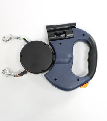 2-in-1 Retractable Dog Harness for Dual Dogs – Tangle-Free Walking Solution