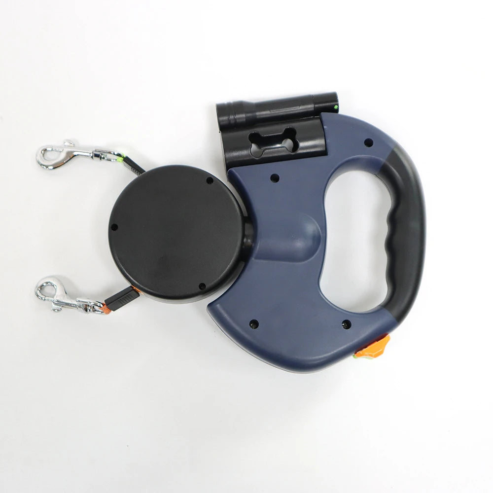 2-in-1 Retractable Dog Harness for Dual Dogs – Tangle-Free Walking Solution