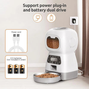 SmartSwirl™ Wi‑Fi Enabled Auto Pet Feeder (3.5L Capacity)