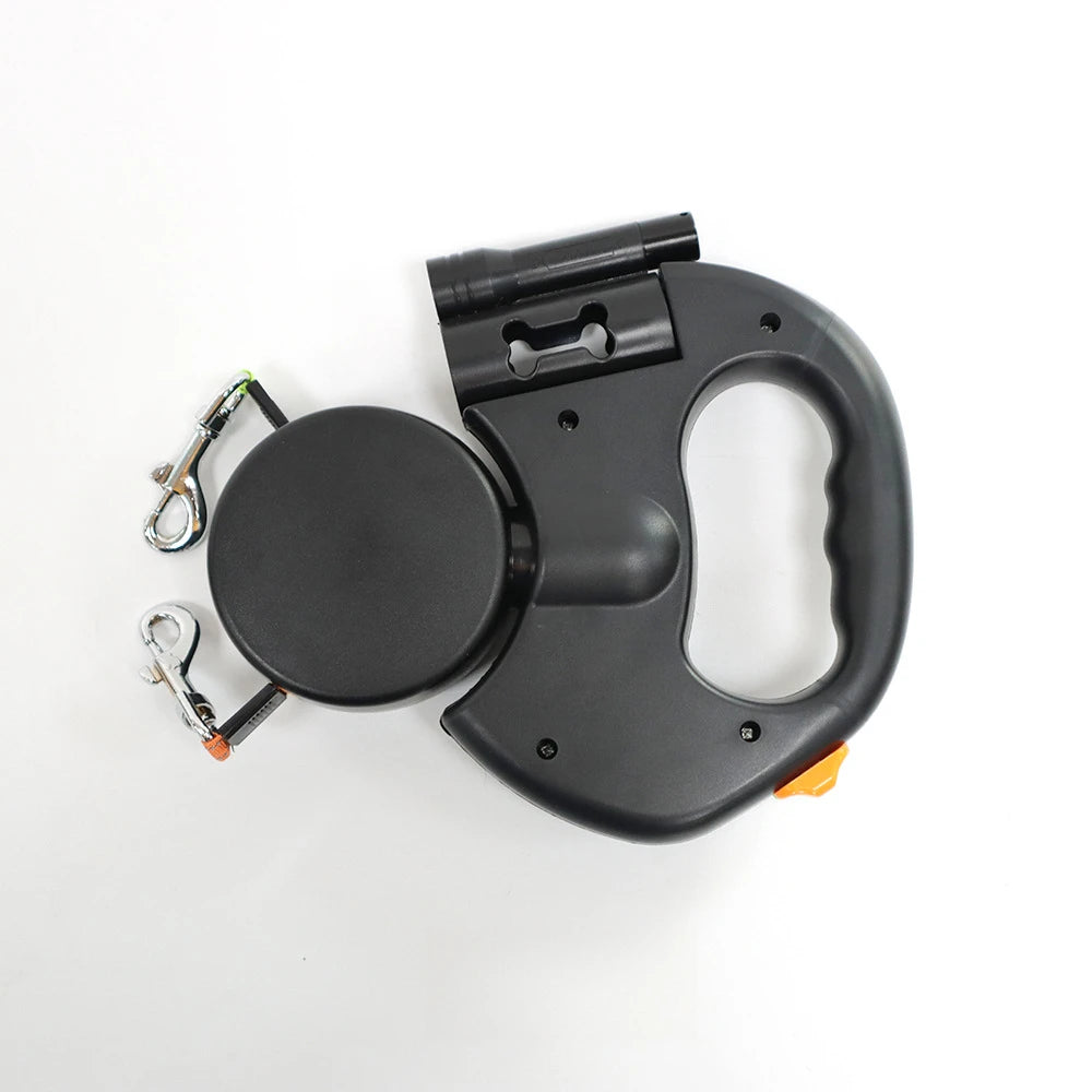 2-in-1 Retractable Dog Harness for Dual Dogs – Tangle-Free Walking Solution