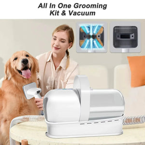 7-in-1 Pet Grooming Kit – All-in-One Hair Trimming, DE shedding & Cleaning System - FurVenity