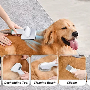 7-in-1 Pet Grooming Kit – All-in-One Hair Trimming, DE shedding & Cleaning System - FurVenity