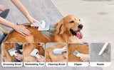 7-in-1 Pet Grooming Kit in use on pet fur