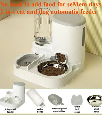 PawServe™ 2-in-1 Automatic Pet Feeder & Water Dispenser – For Cats & Dogs