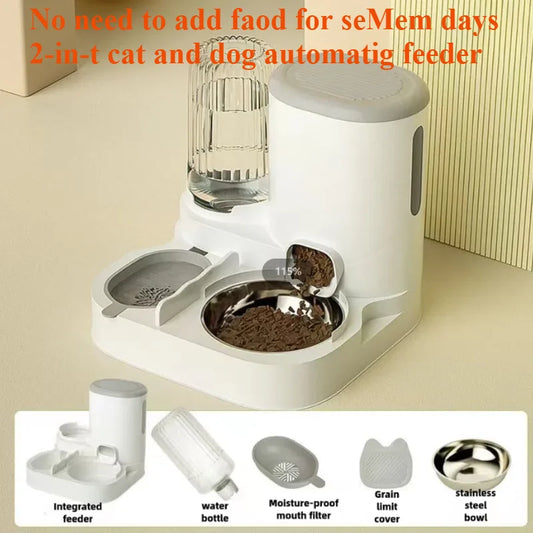 PawServe™ 2-in-1 Automatic Pet Feeder & Water Dispenser – For Cats & Dogs