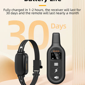 ROJECO SmartCharge™ Digital Dog Training Collar – Remote, Rechargeable & Waterproof