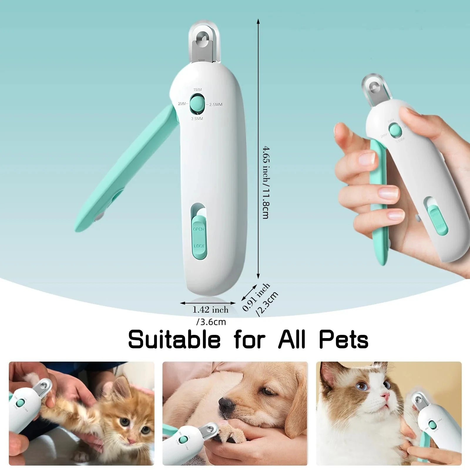 TrimGuard™ Precision Pet Nail Clippers